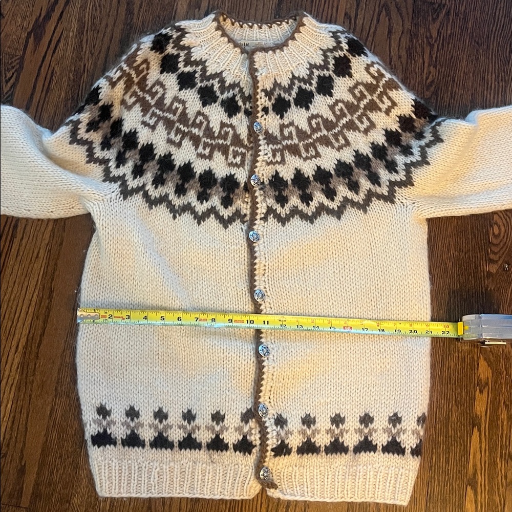 Vintage Hilda Ltd Icelandic Lopeyasa Wool Sweater Men’s XL - Picture 6 of 13